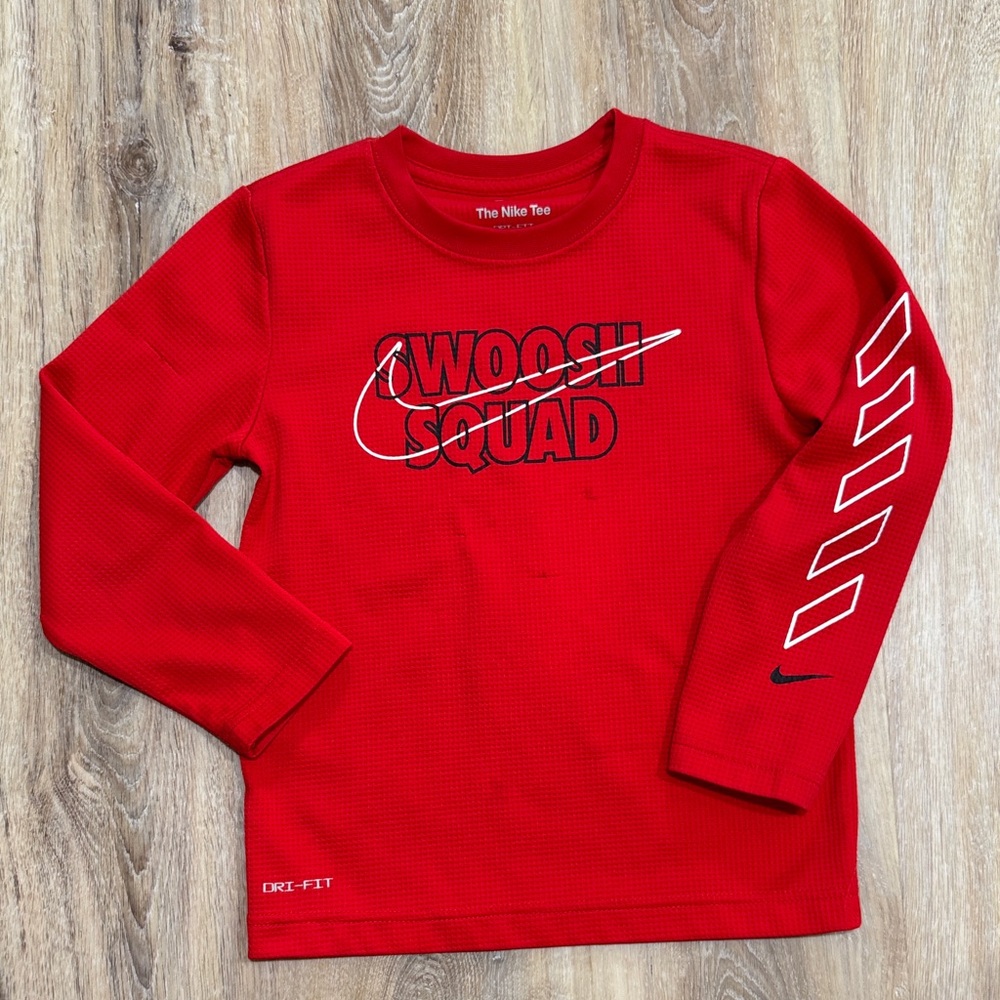 Nike Kids Red Long Sleeve Shirt